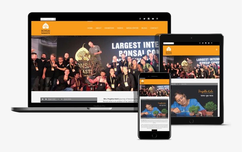 Bonsai Namaste - Online Advertising, transparent png download