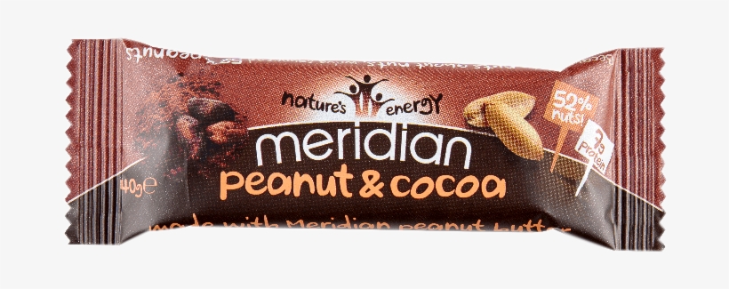 Meridian Peanut & Cocoa Bar - Meridian Foods 18 X Meridian Peanut & Cocoa Bar, transparent png download