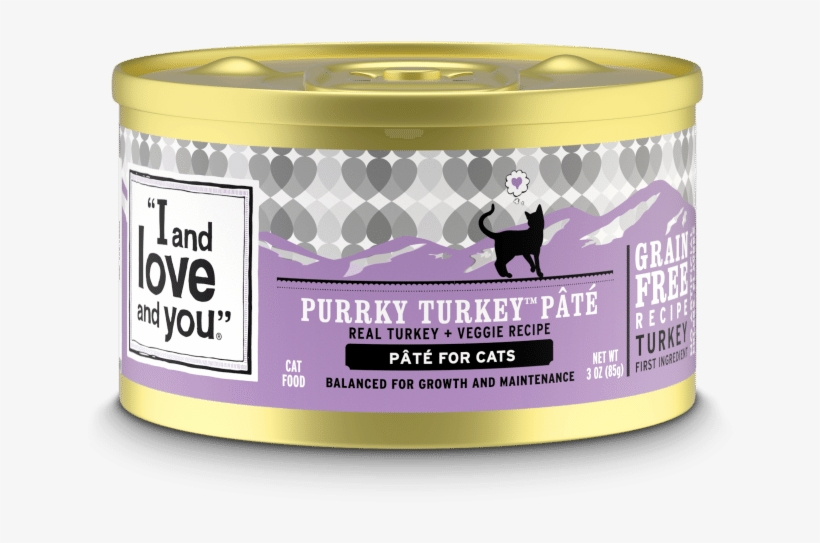 I And Love And You Grain Free Purrky Turkey Recipe - Love And You - Canned Cat Food Purrky Turkey Recipe, transparent png download