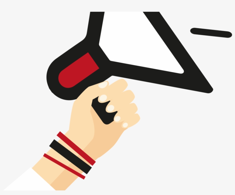 Megaphone Clipart Hand Holding - Loud Speaker Graphic Png, transparent png download