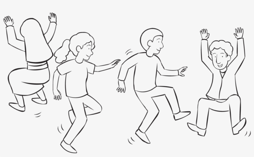 Free Download Jump Tag Game Teaches - Jump Up And Down Drawing, transparent png download