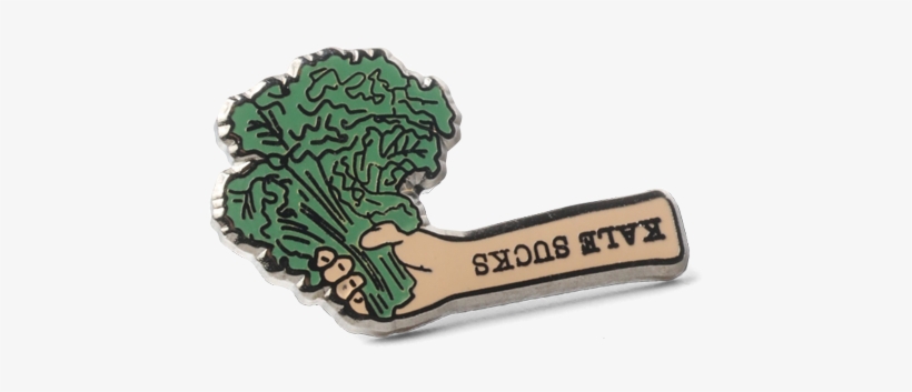 Kale Sucks Pin ‐ $9 - Label, transparent png download
