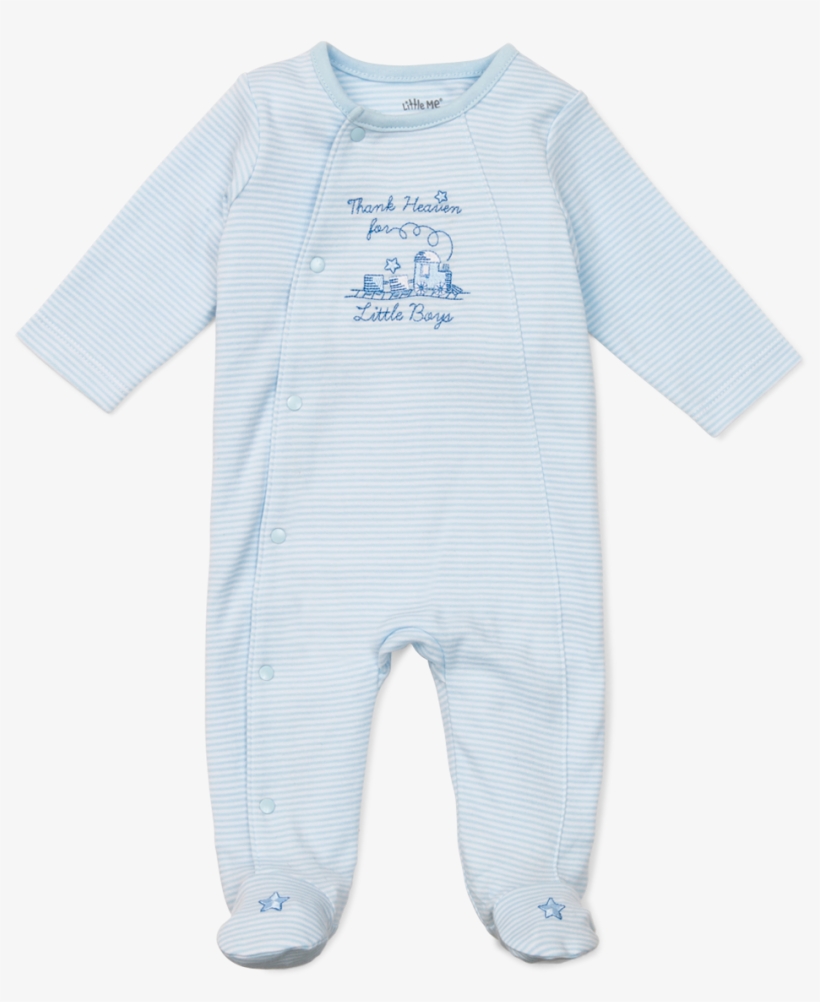 Thank Heaven For Little Boys Footie - One-piece Garment, transparent png download