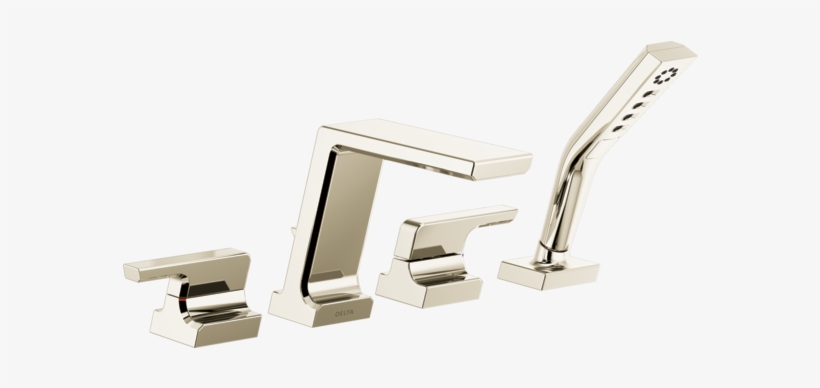 Delta Pivotal Roman Tub With Hand Shower Trim In Chrome Delta