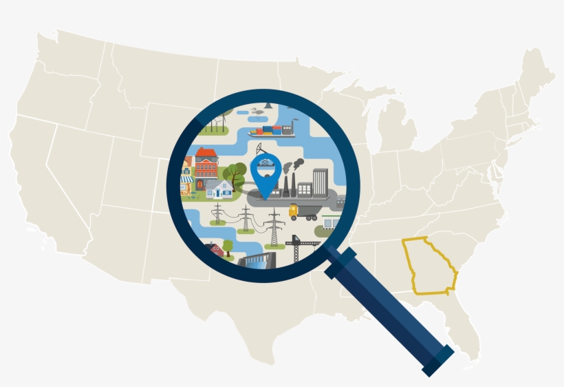 Georgia's Safest Cities - Big Cities Are Surrounded By Suburbs Clipart, transparent png download