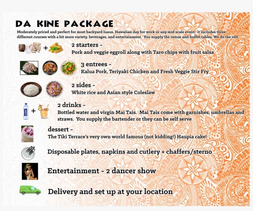 Moderately Priced And Perfect For Most Backyard Luaus, - Buffet, transparent png download