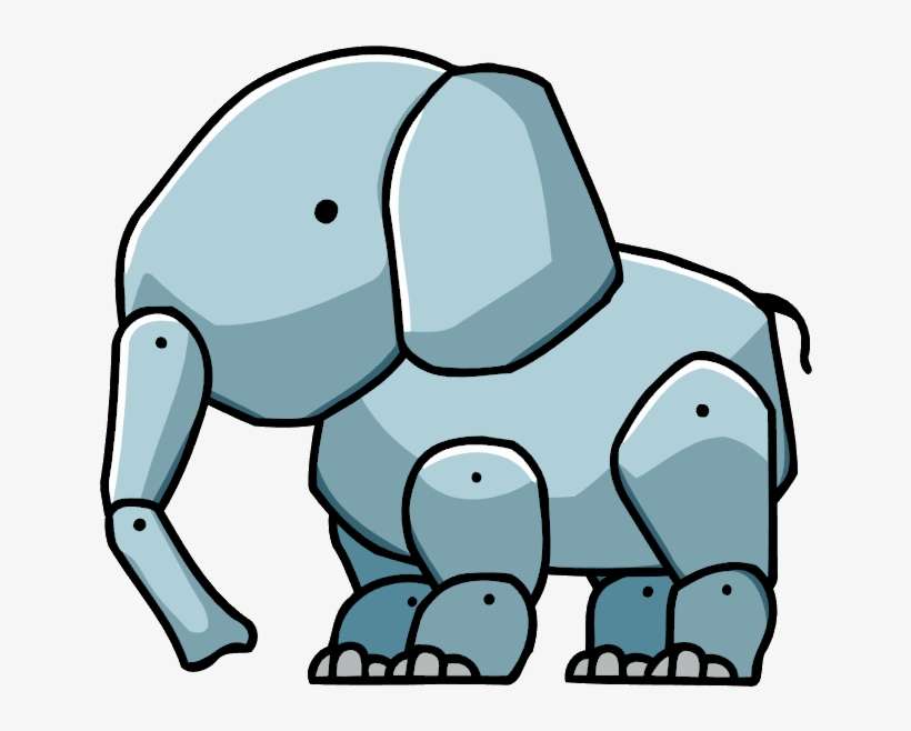 Elephant Calf - Scribblenauts Elephant, transparent png download