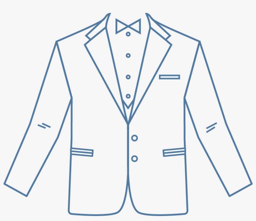 Bottoms Clip Tuxedo - T-shirt, transparent png download