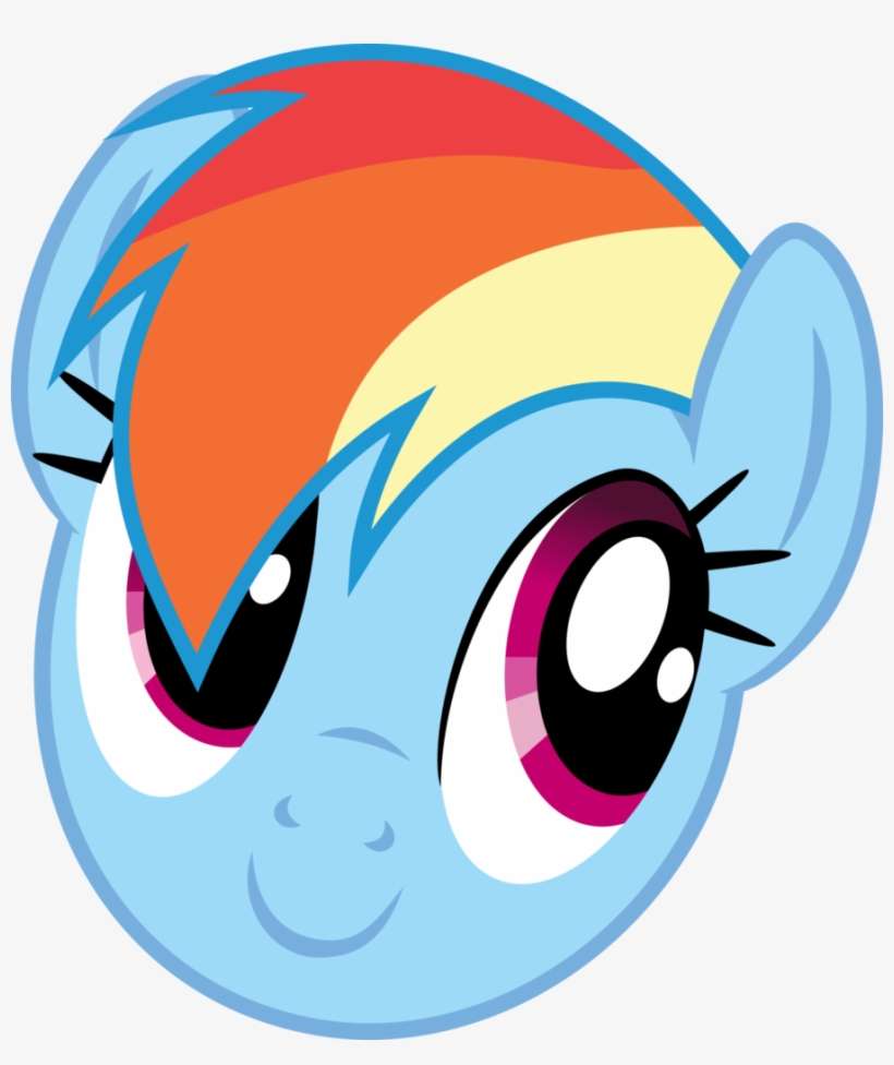 Head, Oh You, Rainbow Dash, Safe, Simple Background,, transparent png download