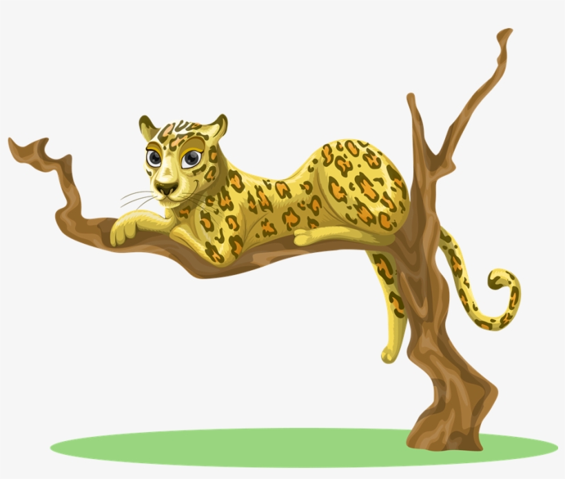 Free To Use & Public Domain Leopard Clip Art - Leopard In Tree Clipart, transparent png download