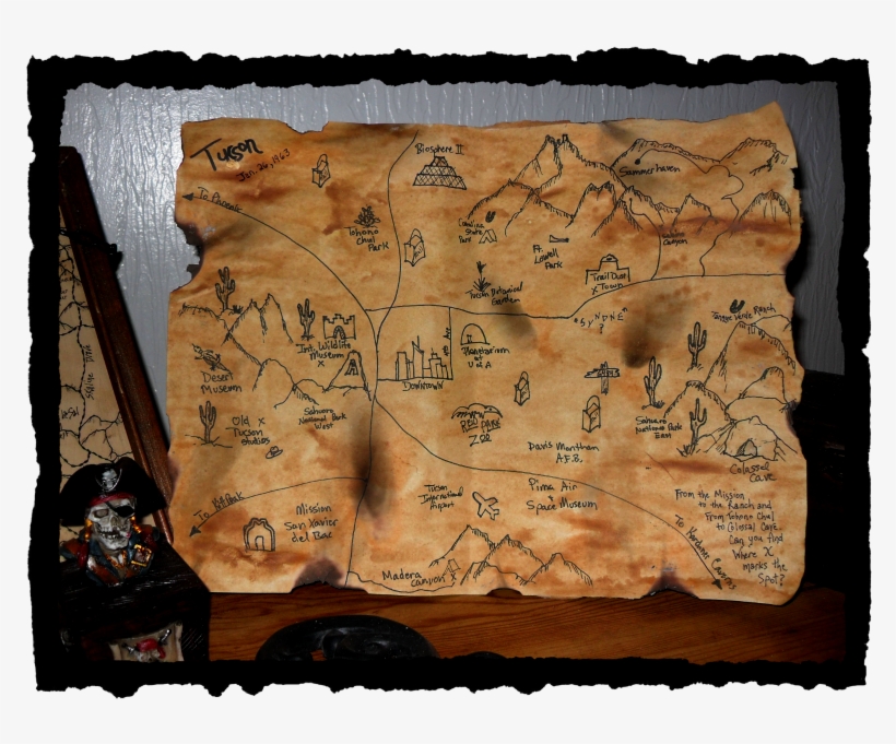 Gypsy G Designs Tucson Treasure Map Choose Your Own - Leather, transparent png download