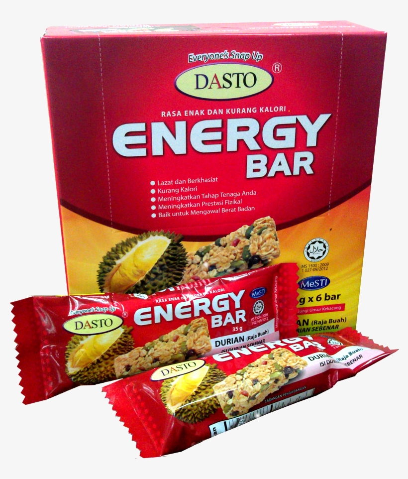Dasto Energy Bar ~durian - Energy Bar Durian, transparent png download