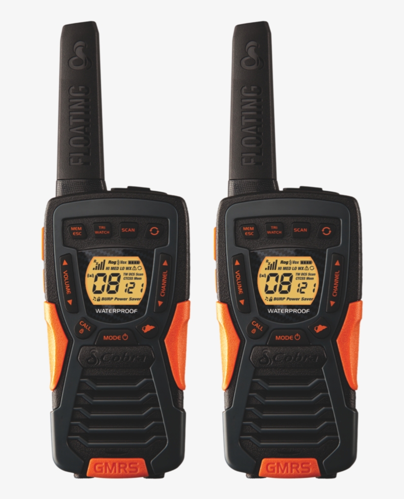 Cobra Acxt1035r Flt 37-mile Two Way Radio / Walkie - Cobra Am645 Pmr Vox Pack 8 Km, transparent png download
