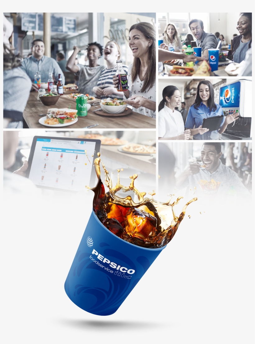 Pepsico Foodservice Photography & Cola Splashed Cup - Coca-cola, transparent png download