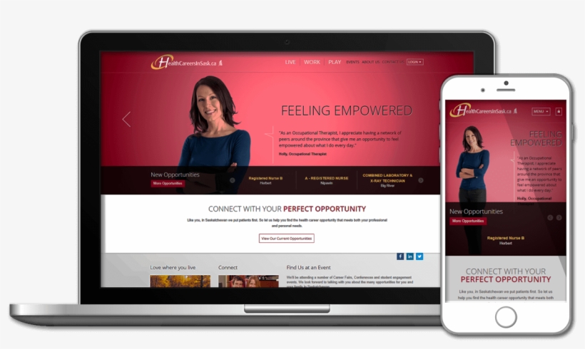 Healthcare Recruitment - Website, transparent png download