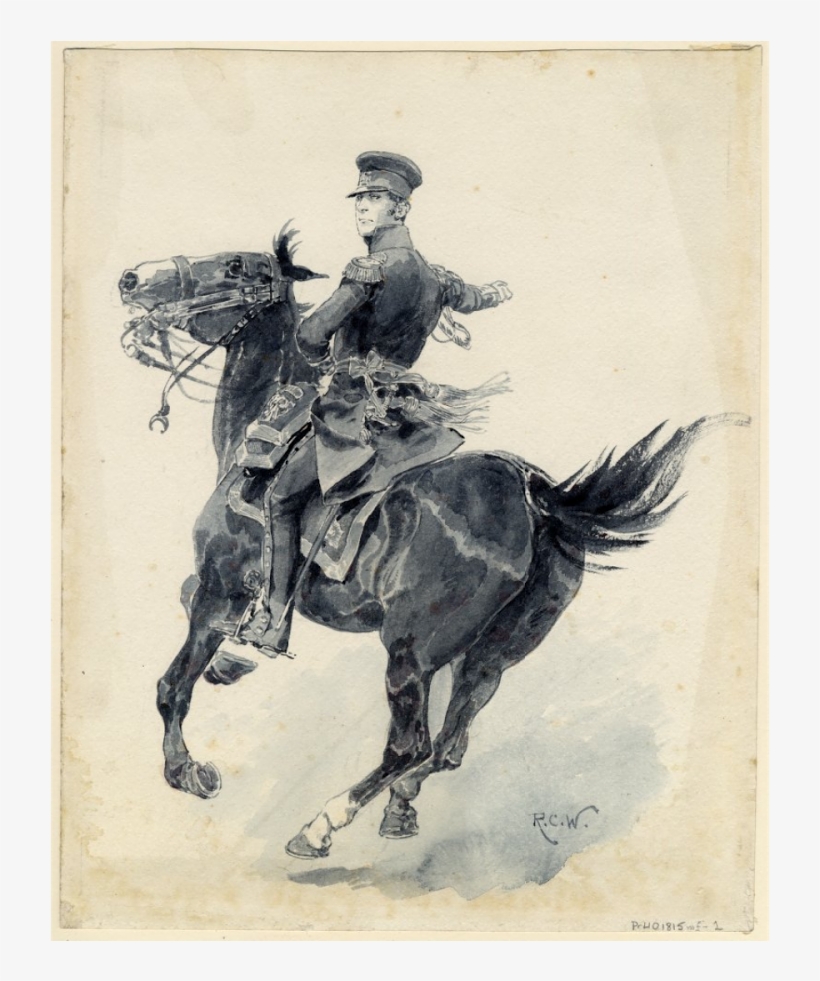 General Prusiano Richard Caton Woodville Jr - Battle Of Waterloo, transparent png download