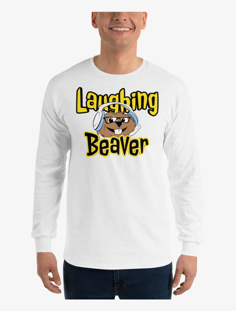 Laughing Beaver Long Sleeve - Long-sleeved T-shirt, transparent png download
