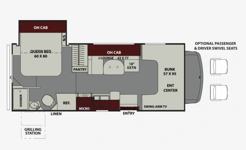 2019 Leprechaun Value Leader 210rs Ford Floor Plan - 2017 Coachmen Leprechaun 311fs Floorplan, transparent png download