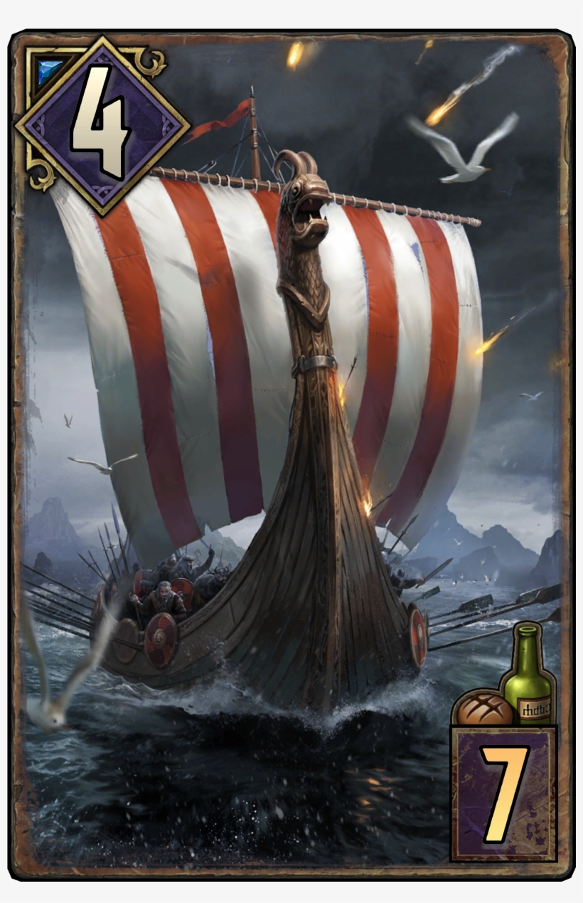 An Craite Longship - Drakkar Png, transparent png download