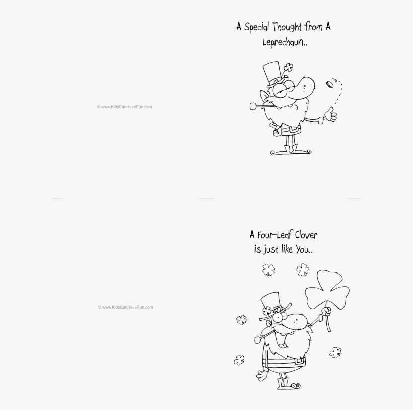 Color Leprechaun Greeting Cards - Saint Patrick's Day Greeting Cards (pk Of 20), transparent png download