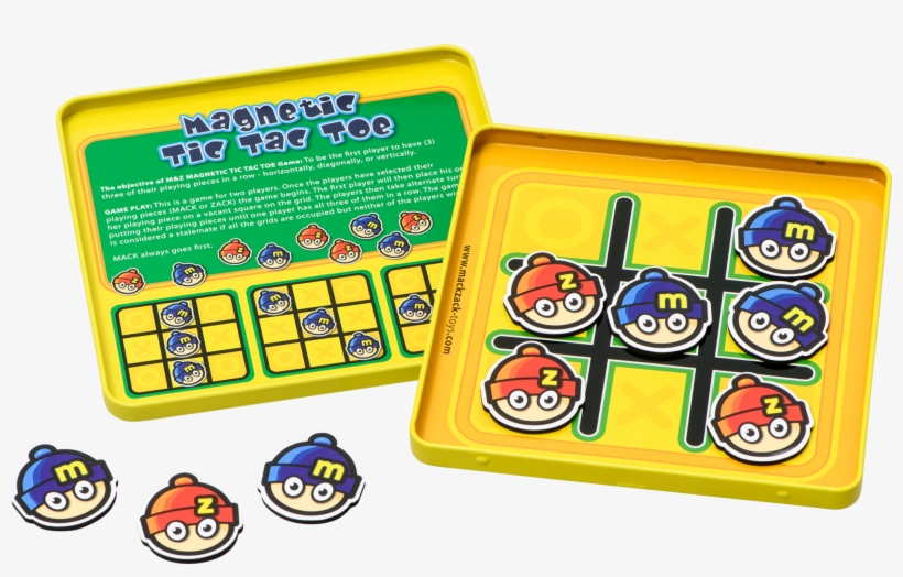 Magnetic Tictactoe In Tin Box, , Large - Cartoon, transparent png download