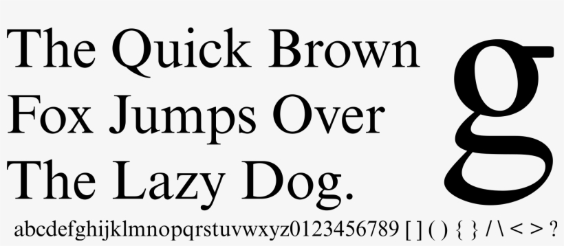 Open - Lowercase G Times New Roman, transparent png download