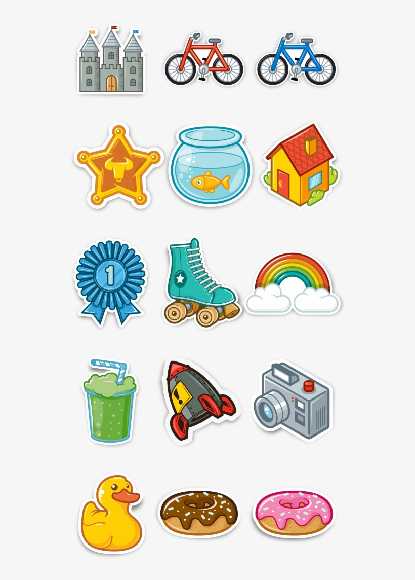 Achievement Stickers By Greg Darroll , Via Behance - Plane, transparent png download