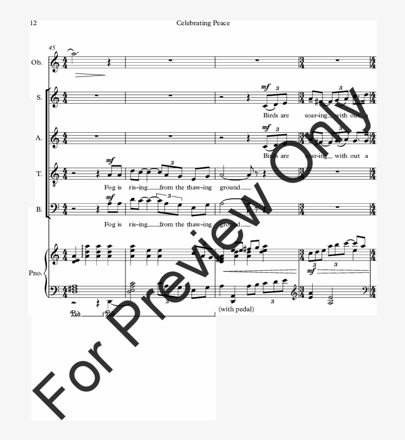 Celebrating Peace Thumbnail - Archers Of The Forbidden Forest Sheet Music Piano, transparent png download