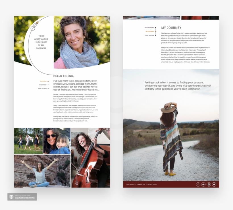 Selfistry Website Redesign - Embracing The Broken: Letting Go Of Perfection, transparent png download