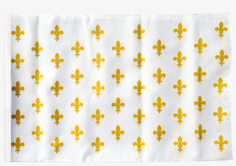 Drapeau France Fleur De Lys, Blanc Reflets D