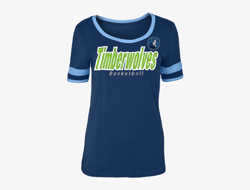 Minnesota Timberwolves Women's Jersey Stripes Sleeves - Women's Jersey, transparent png download