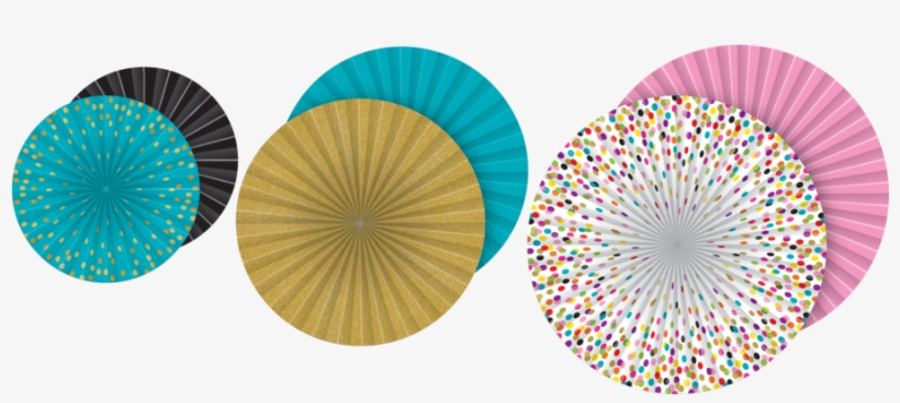 Tcr77107 Confetti Hanging Paper Fans Image - Cutting Discs Icon, transparent png download