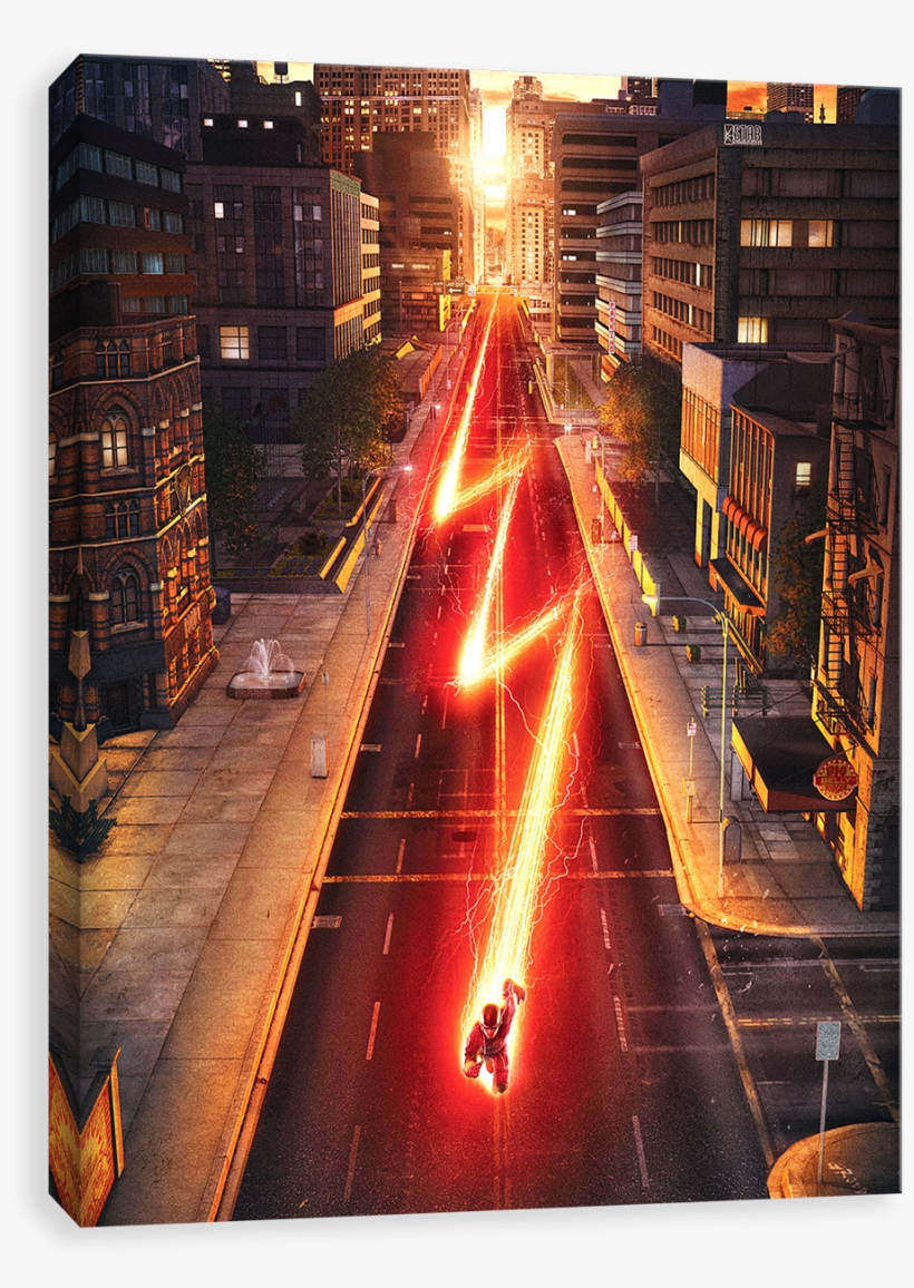 Through The City - Posters De The Flash, transparent png download