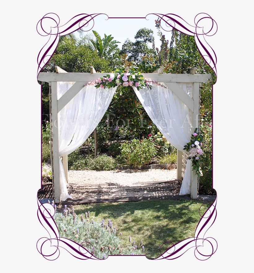 Silk Artificial Pink Peony Wedding Arbor Arch Table - Canopy, transparent png download