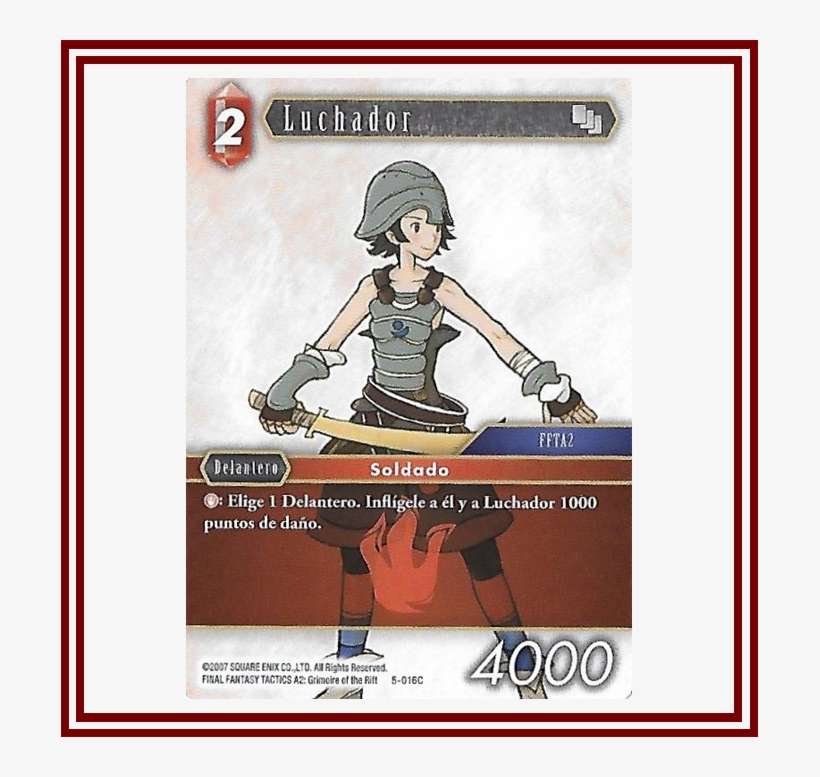 Luchador 5-016c X 3 - Final Fantasy Tactics Fighter, transparent png download
