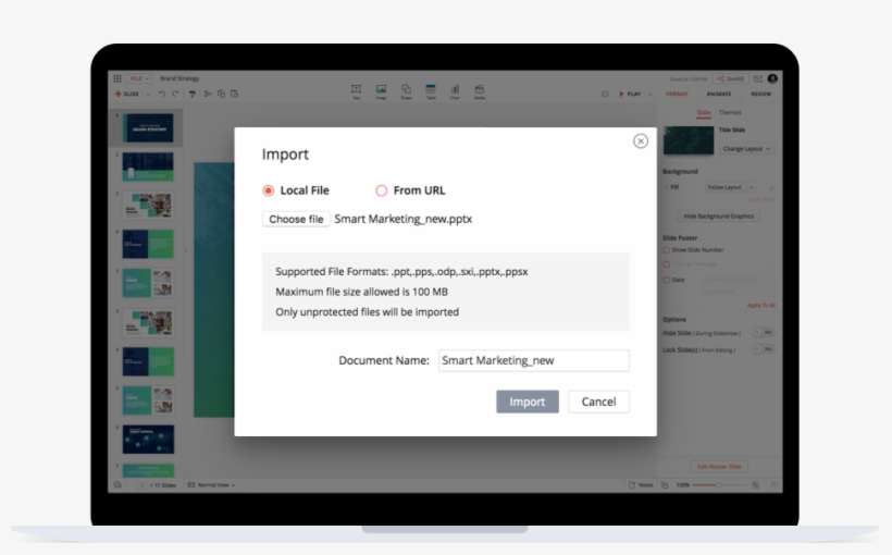 Hence, We Let You Import Powerpoint Files Up To A Size - Operating System, transparent png download