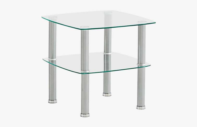Image For Side Table With Tempered Glass Shelves From - Coffee Table, transparent png download