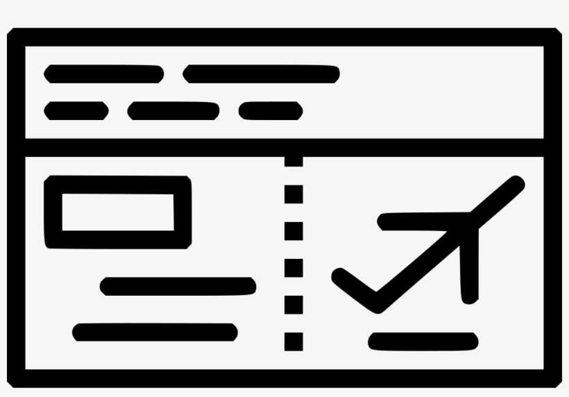 Png File Svg - Airline Ticket, transparent png download
