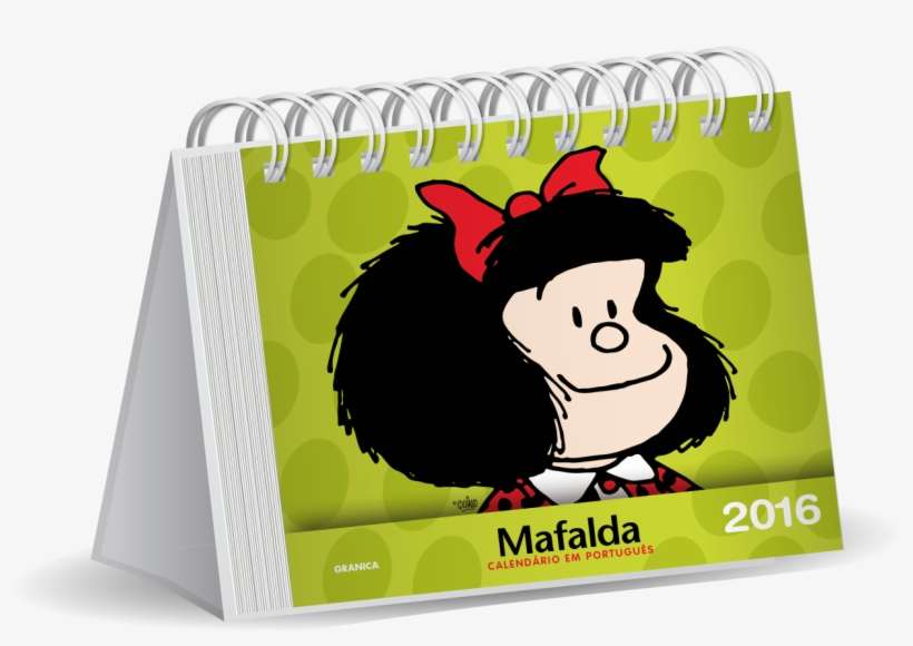 Calendário De Mesa Mafalda Em Português - Agenda Mafalda 2019, transparent png download