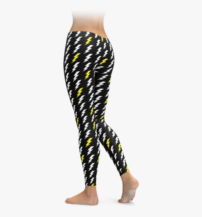 Lightning Bolt Leggings - Leggings, transparent png download