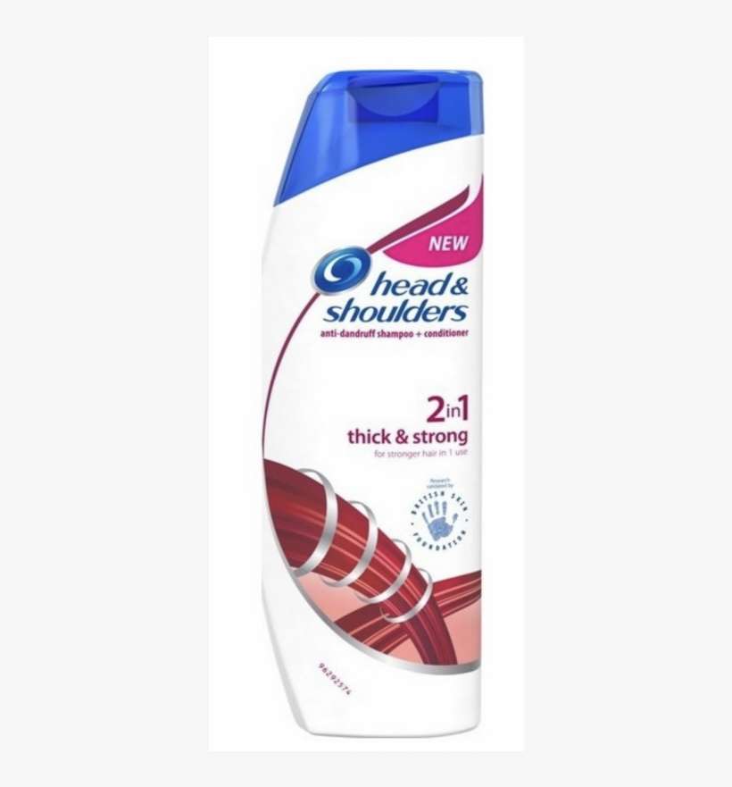 Head & Shoulders Thick & Strong 2 In 1 Shampoo - Head And Shoulders 2 In 1 Thick, transparent png download