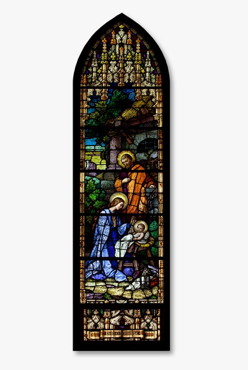 Nativity Stained Glass Window, Saints Peter And Paul - Religious Vitrales Png, transparent png download
