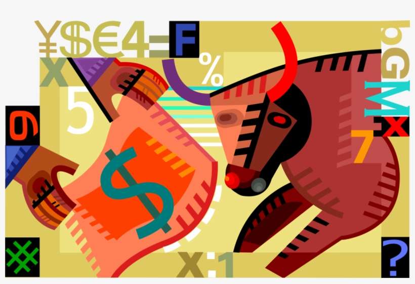 Vector Illustration Of Businessman Matador Tames Charging - Poster, transparent png download