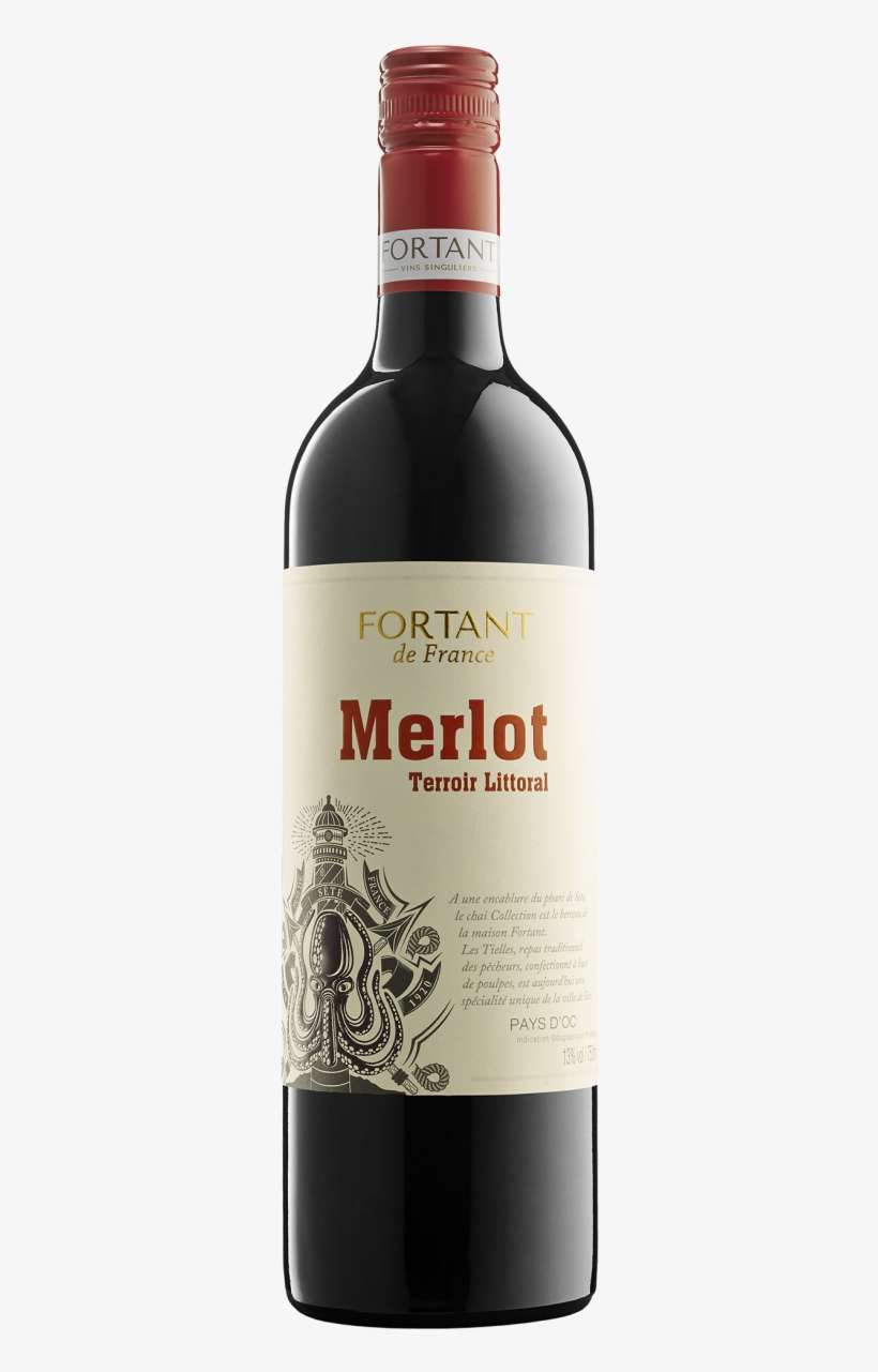 Merlot Terroir Littoral Vin De Pays D'oc Igp - Miolo Merlot Terroir, transparent png download