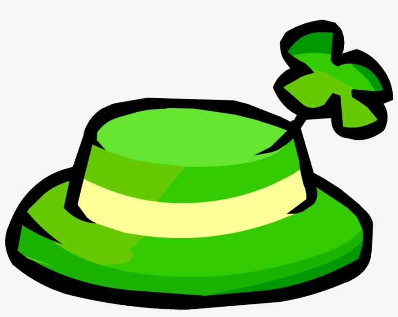 File - Shamrock Hat - Png - Club Penguin St Patricks Day, transparent png download