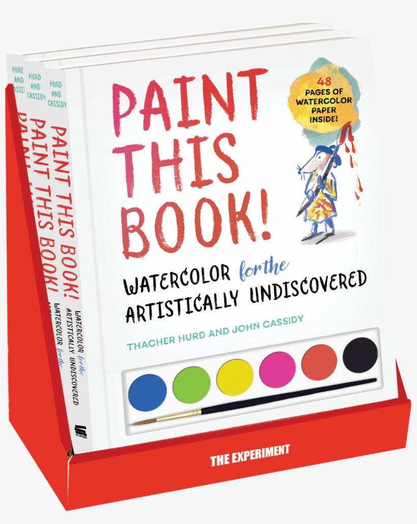 The Paints, The Brush, And The Watercolor Paper Are - Paint This Book!, transparent png download