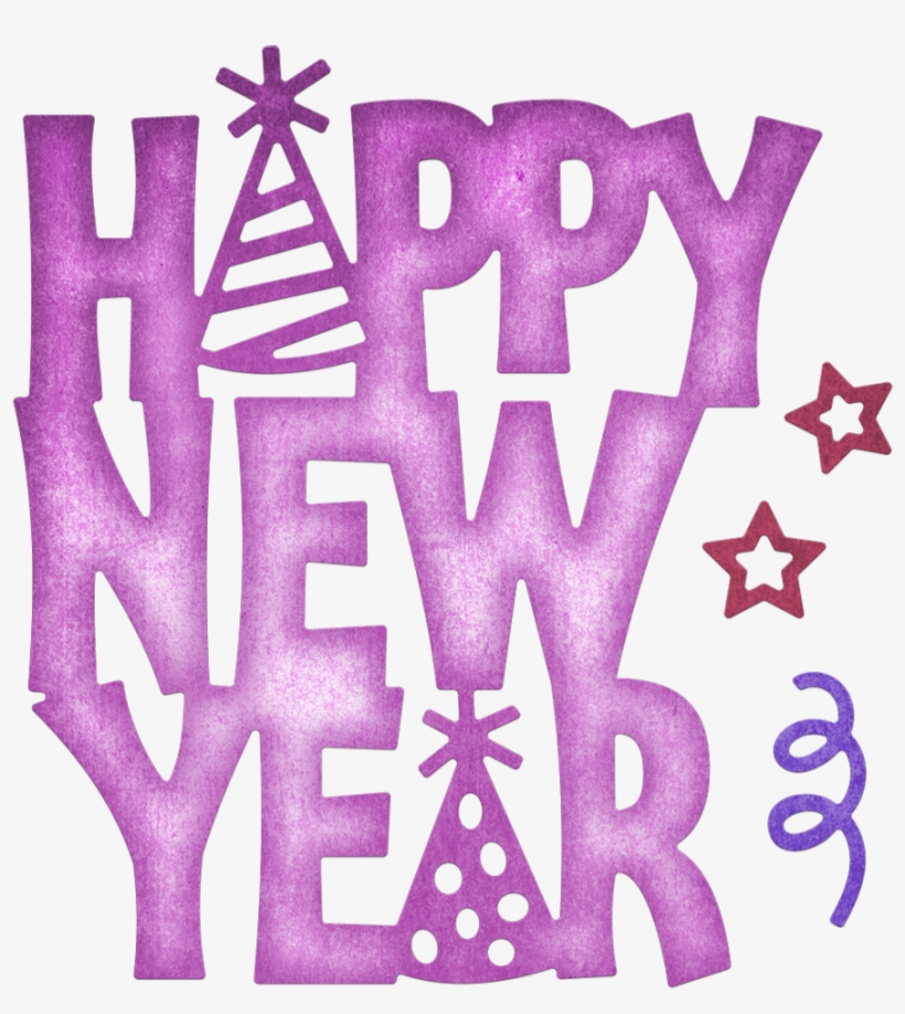 This Great New Die Set Is Now Available On The Cld - Cheery Lynn Designs Die-happy New Year, .375" To 2.875", transparent png download