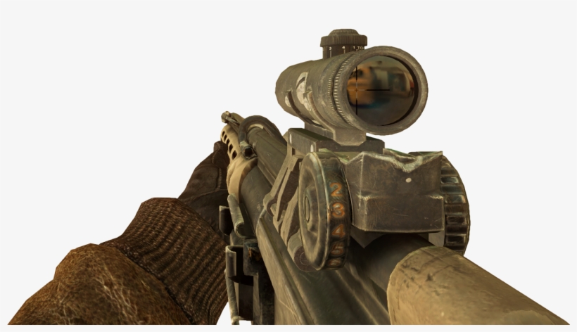 Hk21 Acog Scope Bo - Explosive Weapon, transparent png download