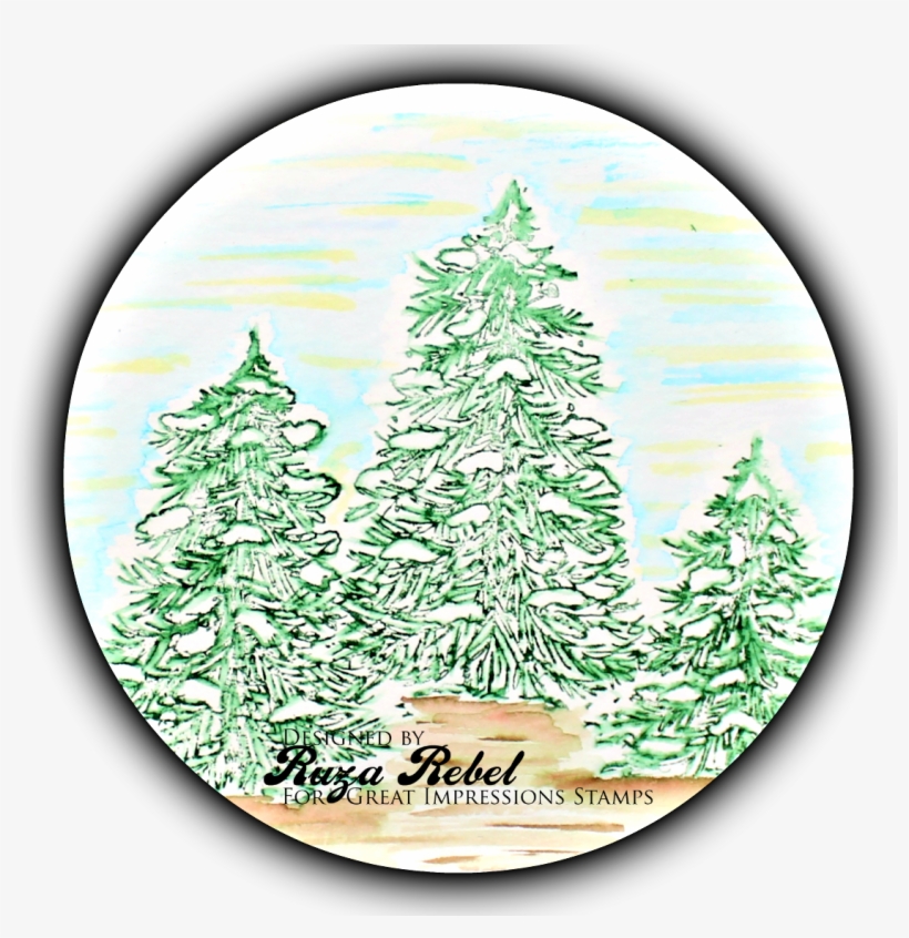 On Stathmore Watercolor Paper, And Then Used A Paint - Christmas Decoration, transparent png download