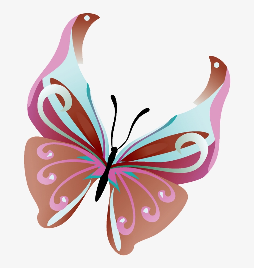 Butterflie Vector Tranpa Png Mart - Butterflies Vector Png Clipart, transparent png download